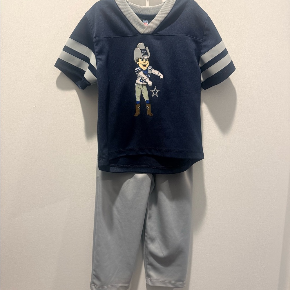 NFL Navy and Gray Cowboys Mascot Matching Outfit